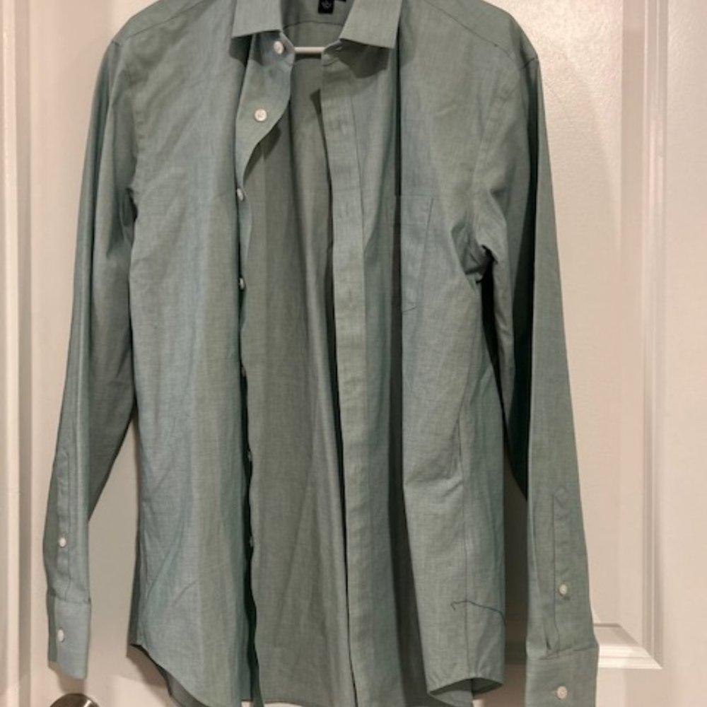 JC CREW MEN LONG SLEEVE SHIRT SIZE L  16-  16 1/2